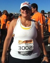 Susana Lourenço - Com 100 Kgs terminou a sua primeira meia maratona